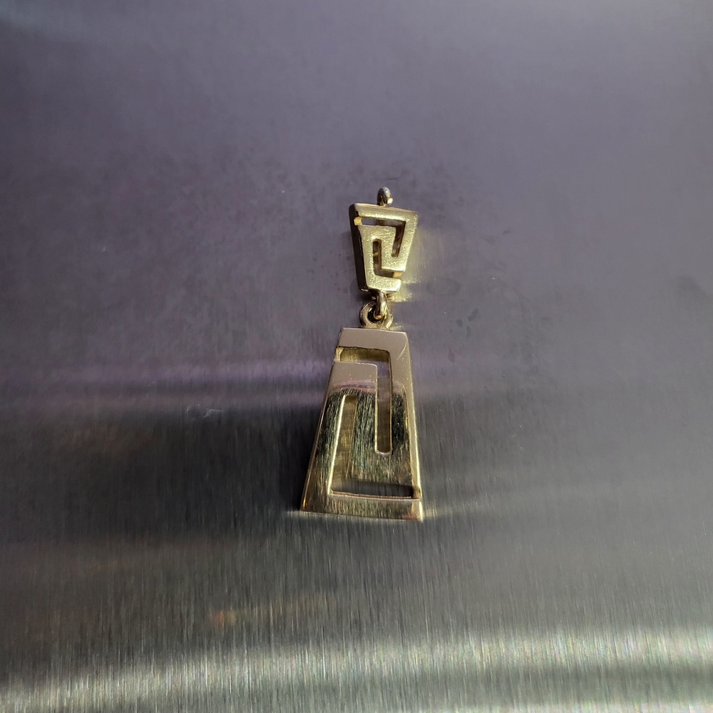 Geometric Gold Pendant